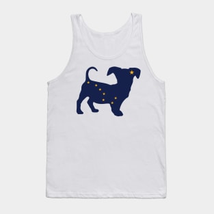 Chiweenie Dog Lover Alaska Flag Tank Top